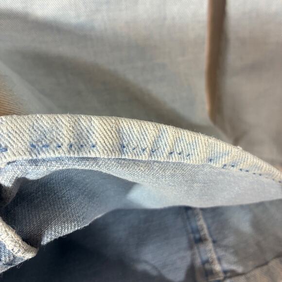 Blue Jeans Sears Junior Jr Bazaar Embroidered Pocket Farm Apple Wide Leg Light S - Picture 16 of 16